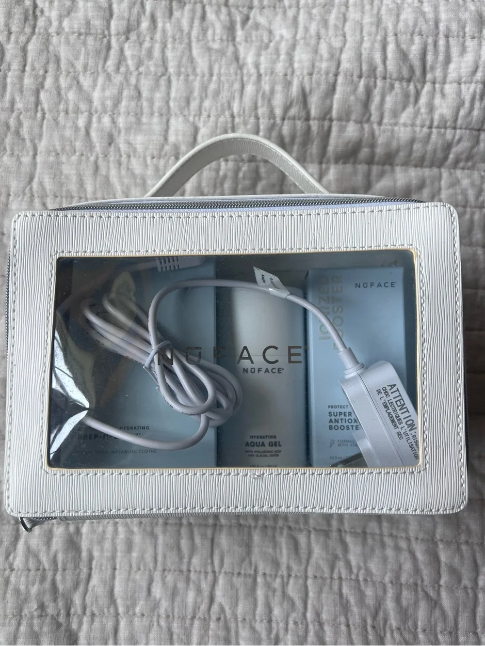 NuFACE Mini Facial Toning Device Complete Set | Travel Case + Gel + Booster